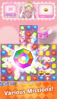 Jewels Princess Puzzle 2020 - Match 3 Puzzle Screen Shot 7