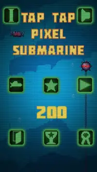 Pixel Submarine : TapTap Flappy Game Screen Shot 1