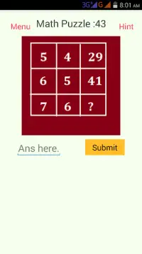 Math Puzzle Screen Shot 3