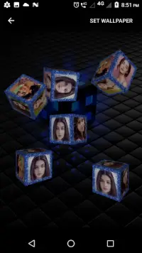 3D Photo Cube Live Wallpaper Screen Shot 13