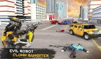 Real Robô Palhaço Gangster Squad: Crime Cidade Screen Shot 9