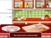 chicken fajitas cooking - cookies girls games Screen Shot 1