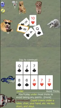 K9 Hearts: Multiplayer Trick taking Card Game Screen Shot 2