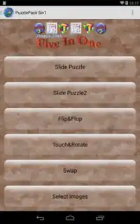 Puzzle Pack 5 in 1 Screen Shot 0
