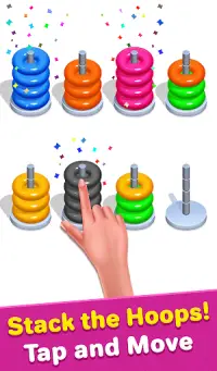 Color Hoop Sort - Sort it Puzzle - Hoop Stack Screen Shot 1