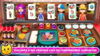 Chef Cat Ava: Topchef fast food juegos de cocinar Screen Shot 1