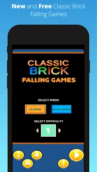 Classic Brick Falling - Offline Game Screen Shot 0