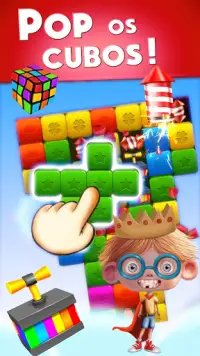 Toy Box Crazy - combine e estale os cubos Screen Shot 0