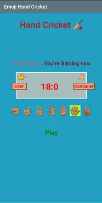 Emoji Hand Cricket Screen Shot 3