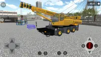 Simulação de caminhão guindaste e buldôzer Screen Shot 1