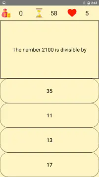 Let's Learn Math Quiz Forth Grade Screen Shot 1