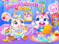 Unicorn Rainbow Baby Pony Twins - Care & Dress Up Screen Shot 0