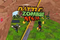 3D Zombie VS Ninja Sufers Run Screen Shot 1