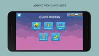 Learn First Words Educational Baby Flash Card Game Screen Shot 1