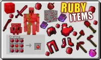 Ruby Items Mod for Minecraft PE Screen Shot 0