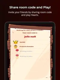 Hearts - Multiplayer card game Screen Shot 9