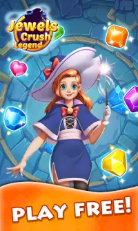 Jewels Crush Legend- Diamond & Gems Free Match 3 Screen Shot 3