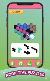 Hexa jigsaw puzzle: Hero Block Screen Shot 7