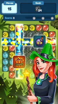 Agness Witch Blast - Magical Puzzle Game Screen Shot 2