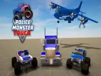 Police Monster Truck Cargo: Transport Simulator Screen Shot 3