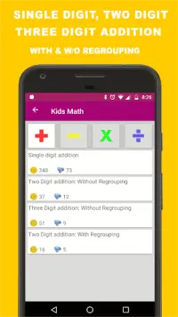 Kids Math: Multiply, Divide, Add, Subtract fun way Screen Shot 1