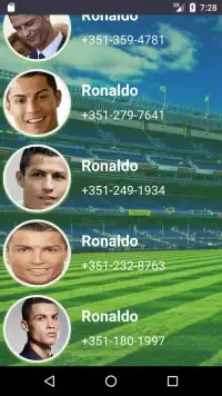 Call from Ronaldo Simulation Screen Shot 2