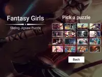 Fantasy Girls Sliding Jigsaw Screen Shot 5