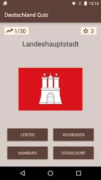 Quiz Deutschland: Bundesländer und Hauptstädte Screen Shot 1