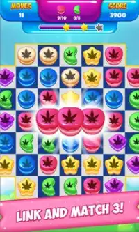 Weed Crush Match 3 Candy Screen Shot 0