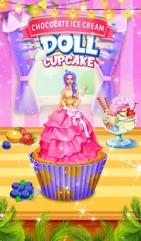 Ice Cream Cup Cake Maker : Doll making Game Screen Shot 0