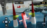juego carreras helicópteros voladores: heli racer Screen Shot 1