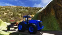 ヘビー トラクター トロリー 貨物 シム： 農業 ゲーム 2021年 Screen Shot 2