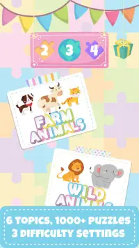 Baby puzzle games for kids Screen Shot 1