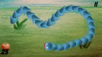 Blue worm Snake Screen Shot 1
