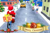 jinete virtual entrega regalo bicicleta BMX santa Screen Shot 7