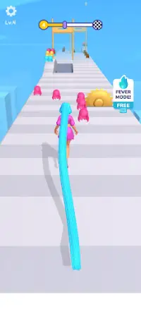 Hair Challenge Blob Runner - Queen Rush Run Race Screen Shot 0