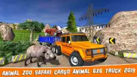 Animal Zoo Safari Cargo Animal 6X6 Truck 2019 Screen Shot 5