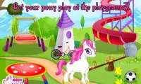 Cuidado lindo pony juego chica Screen Shot 2