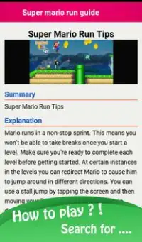 Guide for Super Mario Run Screen Shot 6