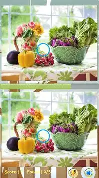 Trouver Difference de légumes Screen Shot 0