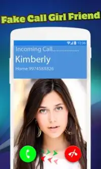 Fake Call Girlfriend Screen Shot 0