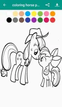 coloring horse pony happy Screen Shot 2