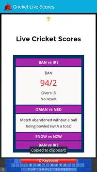 IPL Cricket Live Scores Screen Shot 1