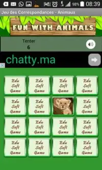 Matching pictures animals Game Screen Shot 3