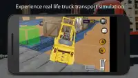 Forklift Transporter Truck 3D Screen Shot 1