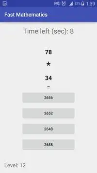 Fast Simple Mathematics Screen Shot 1
