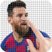 Lionel Messi Color by Number - Pixel Art Game