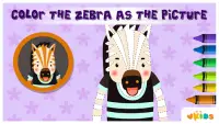 Kids ABC Animal Game - Zebra Screen Shot 1