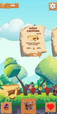 Dig The Ball to Cart – Lumber Jack Idle Clicker Screen Shot 1