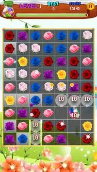 Rose Garden Flowers - New Flower Blast Game Screen Shot 2